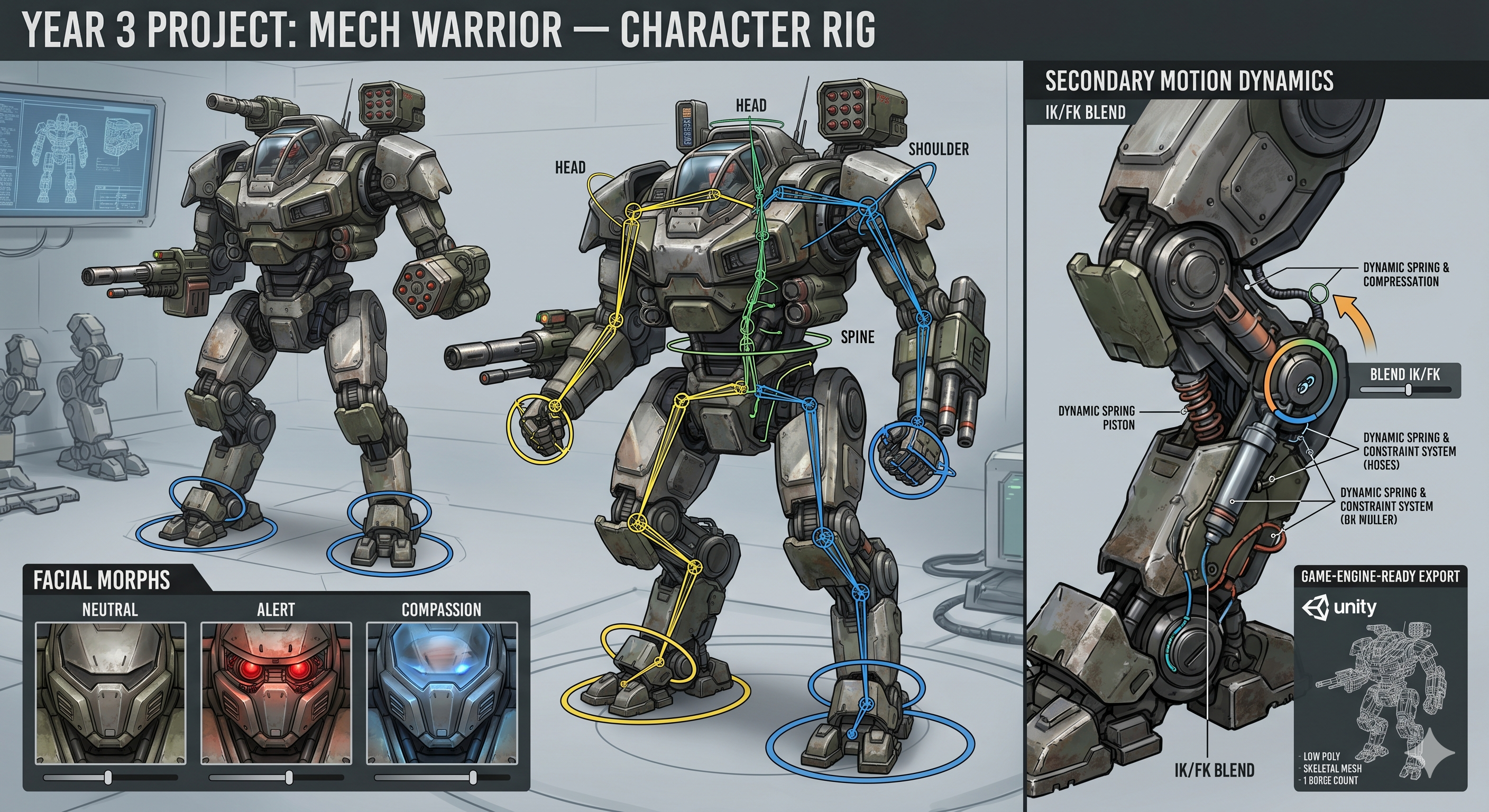 Mech Warrior — Character Rig